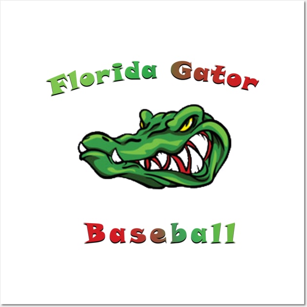 florida gator baseball ,florida gators gift for you Wall Art by fanidi